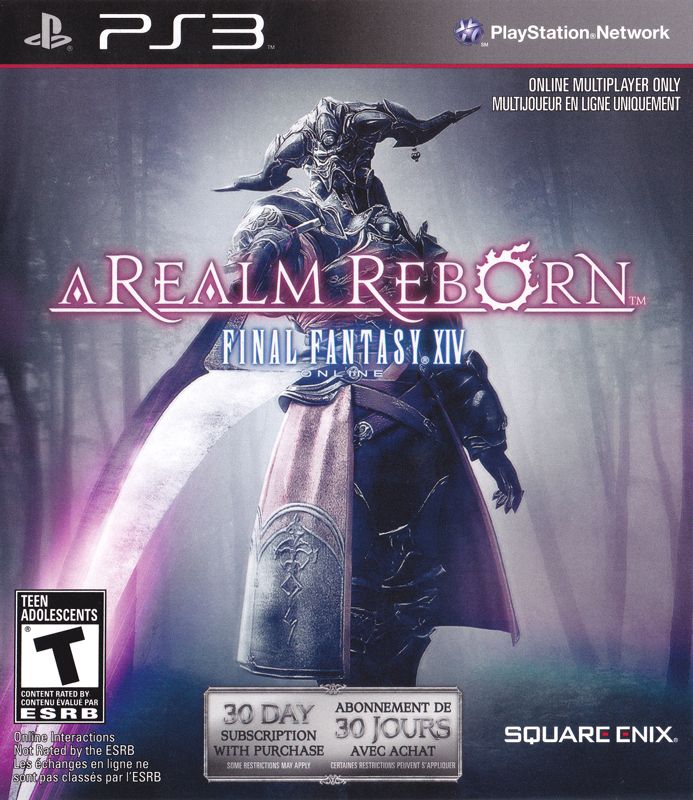 Final Fantasy XIV Online box art for Playstation 3